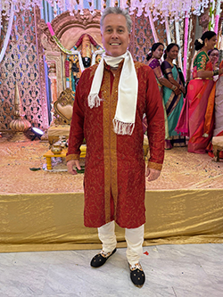 Wearing a sherwani, October 2025